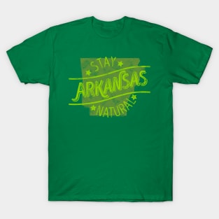 Arkansas - Stay Natural (Green) T-Shirt